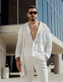 Camisa Masculina de Linho